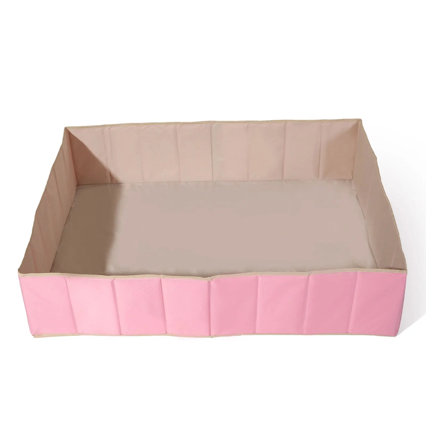 1pc Pink/White Foldable Rectangular Dry Pool Ball Pit Ocean Ball Playpen Ball Pool Playground Toys For Kids Birthday Gifts