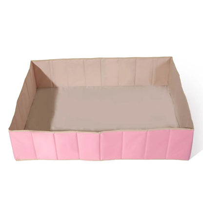 1pc Pink/White Foldable Rectangular Dry Pool Ball Pit Ocean Ball Playpen Ball Pool Playground Toys For Kids Birthday Gifts