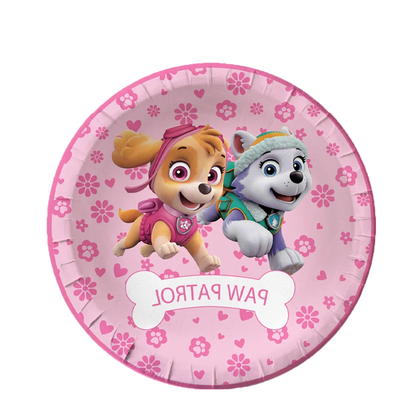 Paw Patrol Birthday Party Decor Dogs Skye Disposable Tableware Tablecloth Plate Cup Gift Bag Kids Boy Favor Gifts Party Supplies