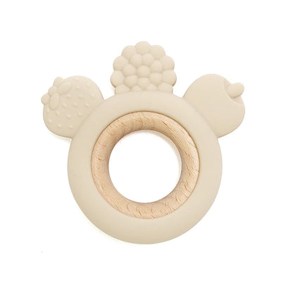 Baby Teether Forest Rudder for Kids Flower Silicone Rattle Fruit Cartoon Ring Silicone Babies Gym Silicone Toys for Children