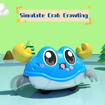 Children's Fun Double Return Force Left and Right Shake Simulation Crab Toy Baby Running Bubble Simulation Crab Crab Crawling