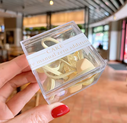 Box of 10pcs Fabric Elastic Hair Ties Kids Korean-Style Sweet Hair Rope Fashionable Baby Hair Rubber Band Headwear Accessories