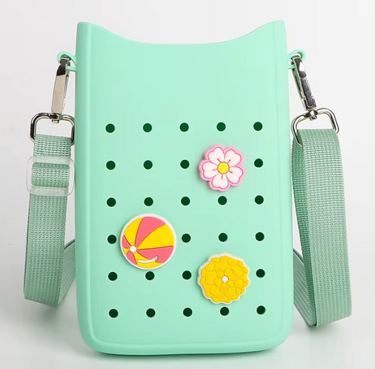 Cute Silicone Kid Bag New Fashion DIY Charming Accessories Silicone Shoulder Bag.