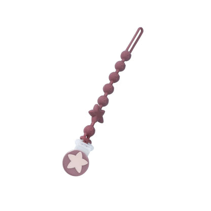 Silicone baby teether star anti-drop chain Baby pacifier chain child pacifier anti-drop strap
