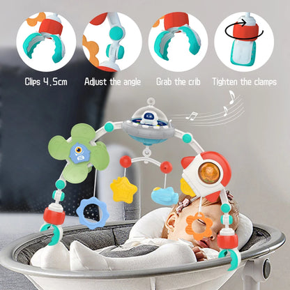 Baby Stroller Arch Toys Bouncer Toy Pram Activity Arch Toys Fine Motor Skills Toys Sensory Development Arch Baby Car Seat Toys