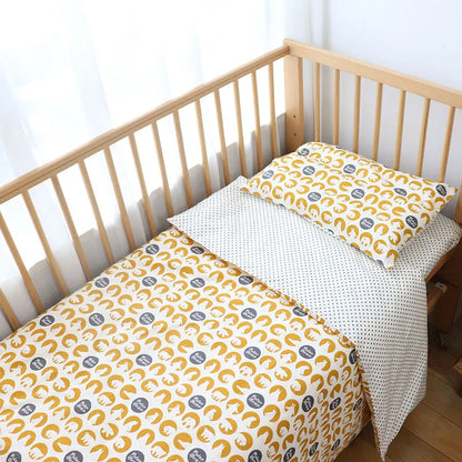 3 Pcs Baby Crib Bedding Set Cotton Bed Linens Boy Girl Cot kit Include Pillowcase Sheet Duvet Cover Children Room Decoration
