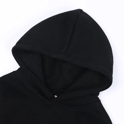 2025 Winter Kids Boys Girls Clothes Children Hoodies Soild Cotton Thicken Fleece Sweatshirts Toddler Sport Pullover Top