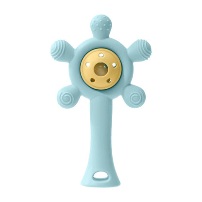 1PC Silicone Baby Teether Toys Cute Cartoon Baby Toys Sky Wheel Shape Rattle Toys For Kids Soft Teether Baby Accessories