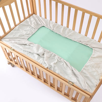 Soft And Breathable Muslin Fitted Crib Sheets 100% Cotton White Baby Crib Sheets